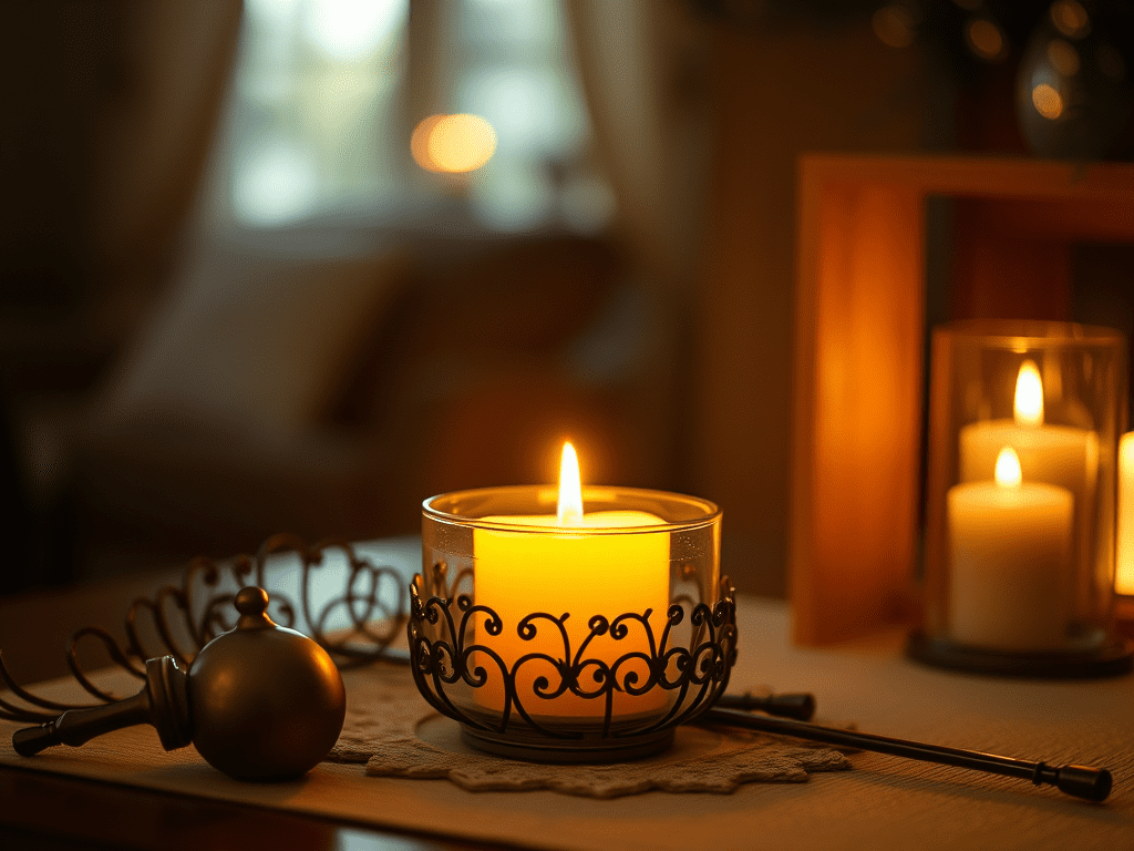 Create A Highly Detailed High Resolution Image Centered Around Candle Safety