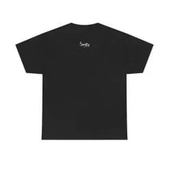 Plain black t-shirt with logo
