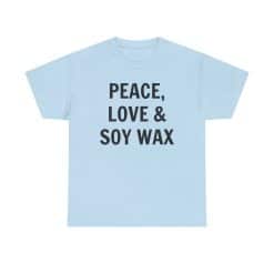 Light Blue Shirt With Bold Text