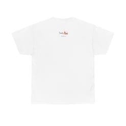 Plain white t-shirt with logo