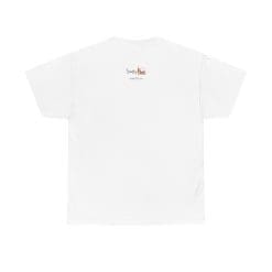 Plain white t-shirt with logo