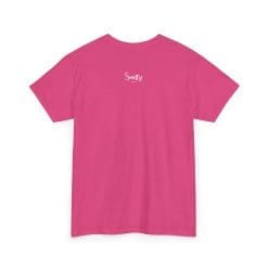Addicted To Wax Unisex Heavy Cotton Tee 59 Bright Pink T-Shirt With Text