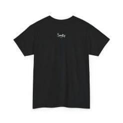 Addicted To Wax Unisex Heavy Cotton Tee 35 Black T-Shirt With 'Smelly' Logo