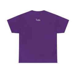 Addicted To Wax Unisex Heavy Cotton Tee 53 Plain Purple T-Shirt With Logo