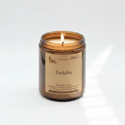 Guava and vanilla scented candle