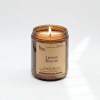 Amber Jar Candle With Lemon Scent