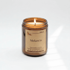Scented candle with watermelon and lime