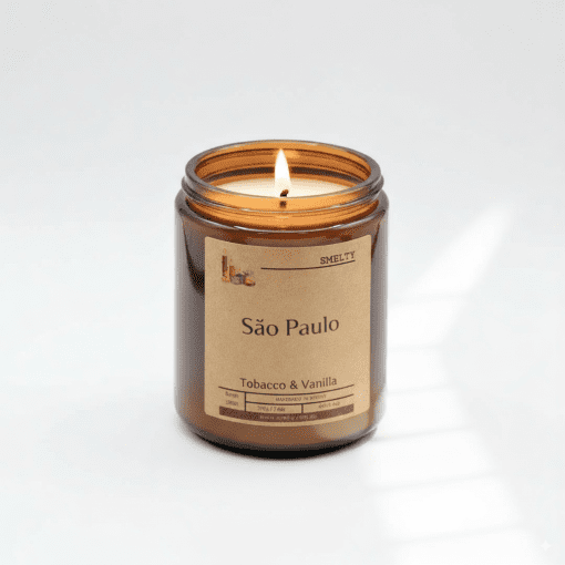 Scented Candle With Tobacco And Vanilla