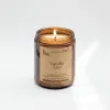 Scented Candle In Amber Glass Jar