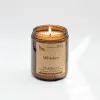 Scented candle with whiskey aroma