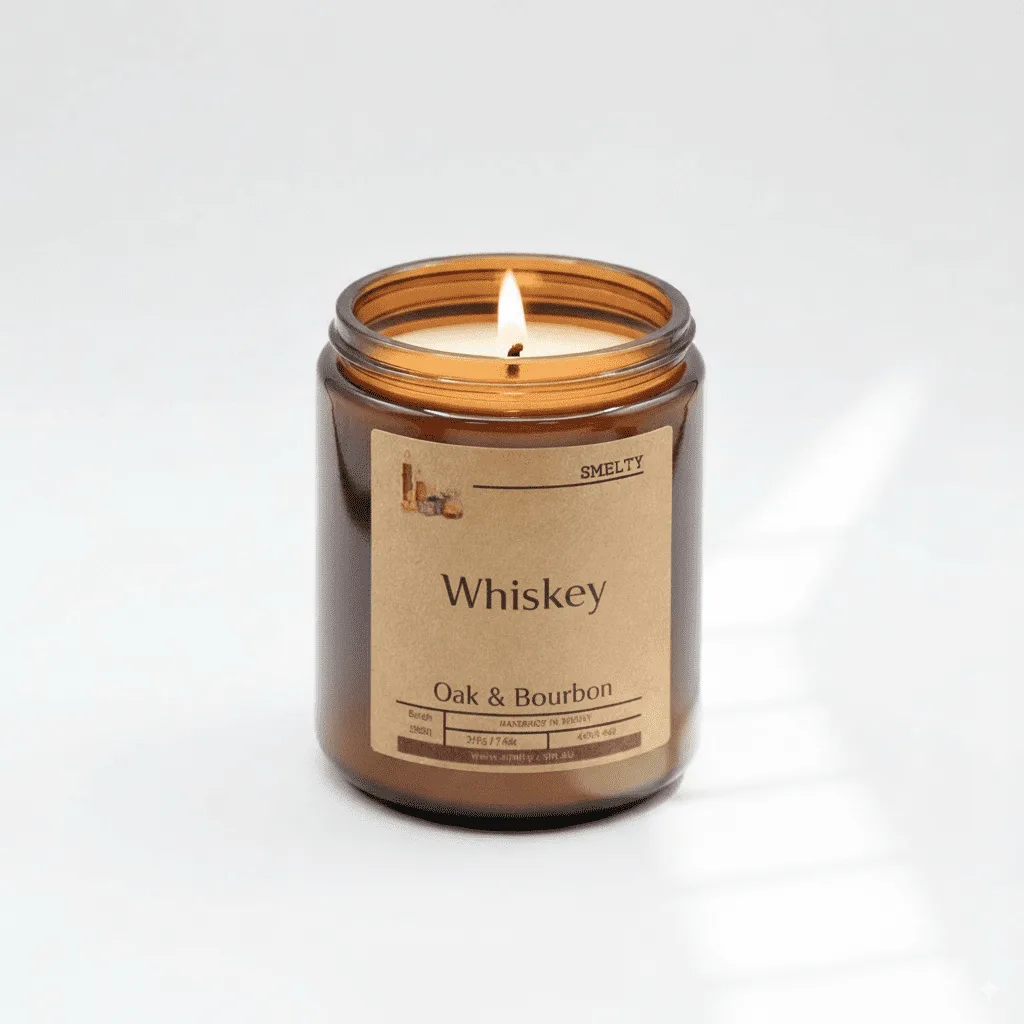 Scented Candle With Whiskey Aroma