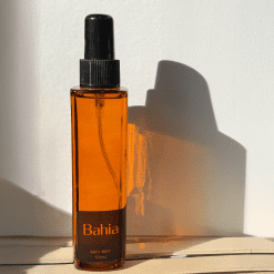 Bahia body mist bottle with amber glass