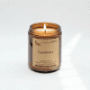Amber jar candle with gardenia scent