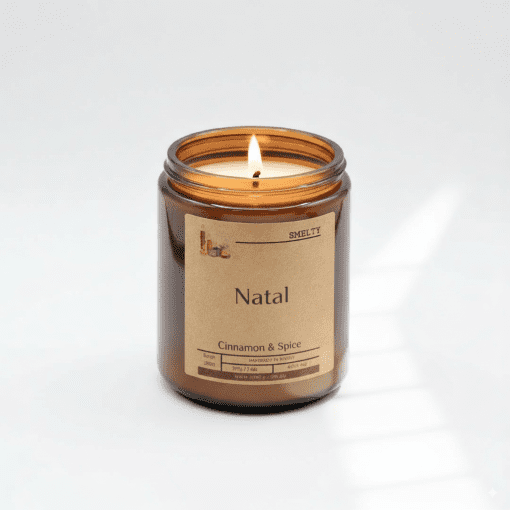 Candle With Cinnamon And Spice Scent