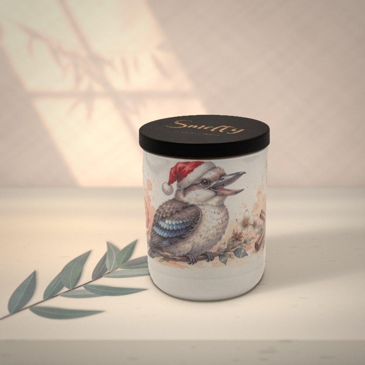 Kookaburra – Cinnamon &Amp; Orange 3 Kookaburra Cinnamon Orange Christmas Candle By Smelty Styled On A Stone Benchtop In Soft Window Light