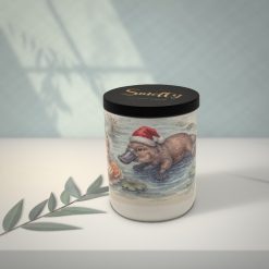 Platypus – Panettone &Amp; Fruits 5 Platypus Panettone Christmas Candle By Smelty Styled On A Stone Benchtop In Soft Window Light