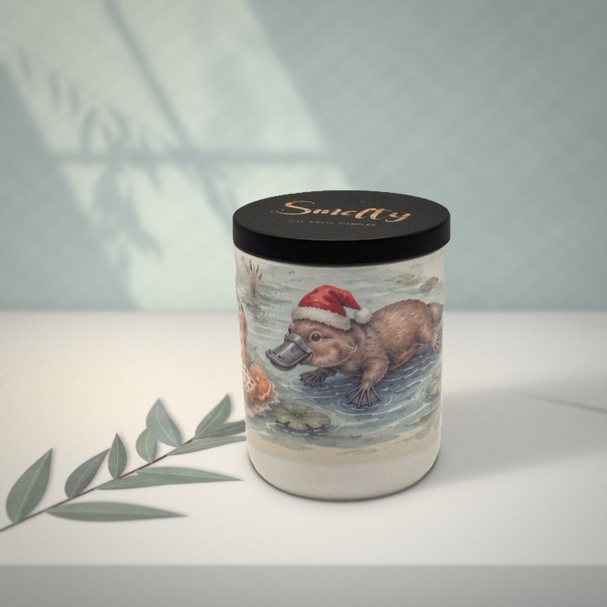 Platypus – Panettone &Amp; Fruits 3 Platypus Panettone Christmas Candle By Smelty Styled On A Stone Benchtop In Soft Window Light